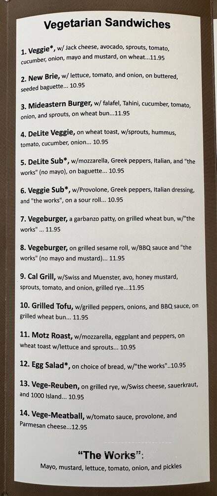 New Deli - Pinole, CA menu_pic