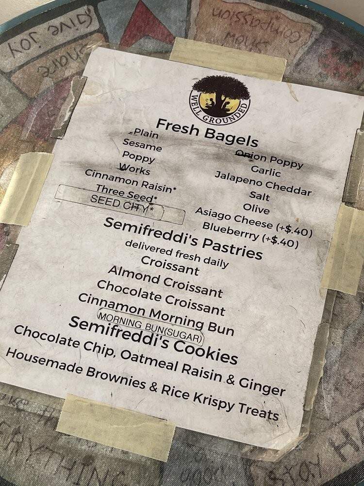 Well Grounded - El Cerrito, CA menu_pic
