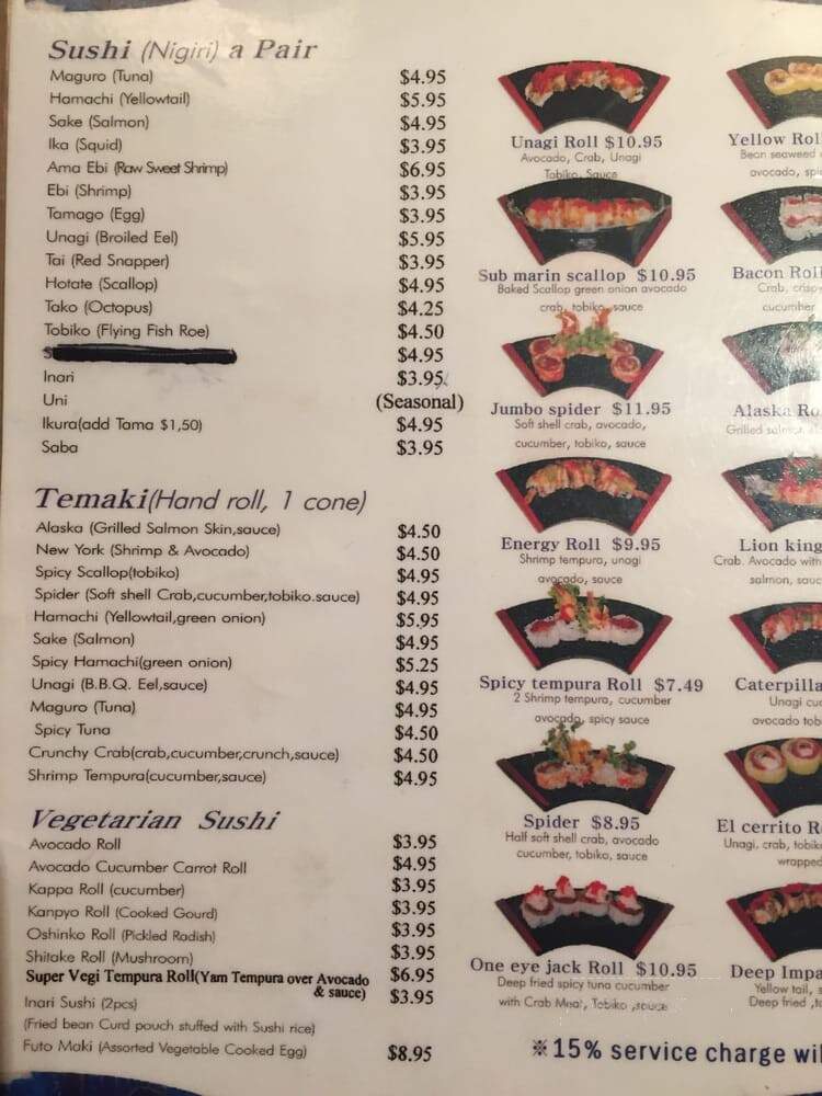 Yammy - El Cerrito, CA menu_pic