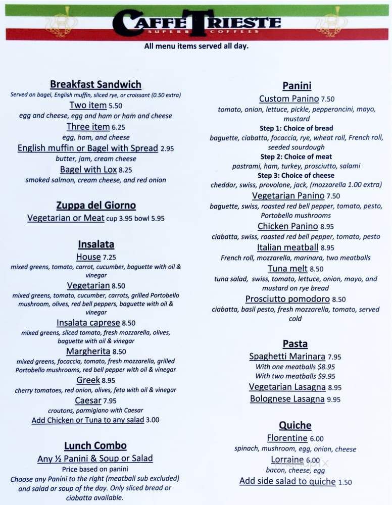 Coffee Dealers Retail - Berkeley, CA menu_pic