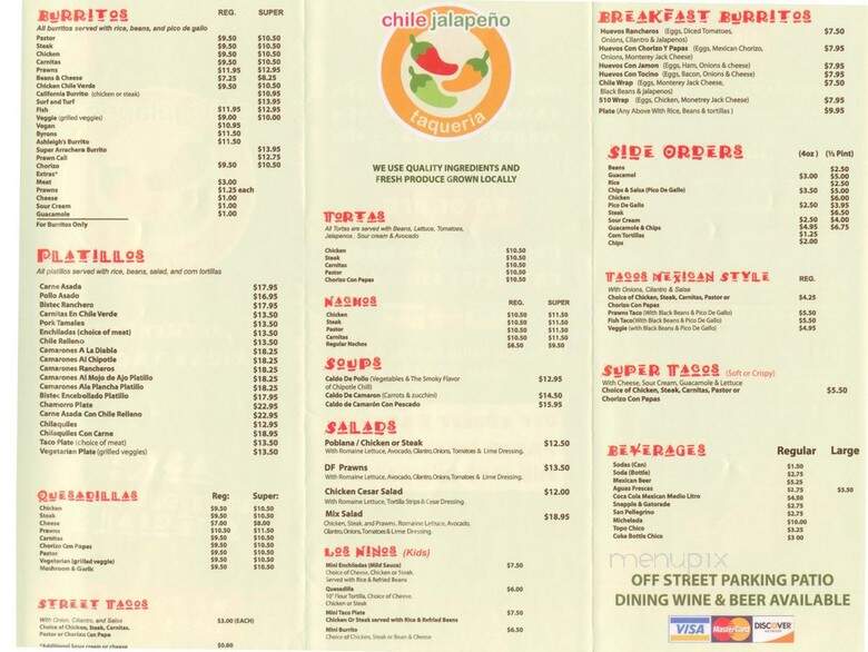 Chile Jalapenos - Oakland, CA menu_pic