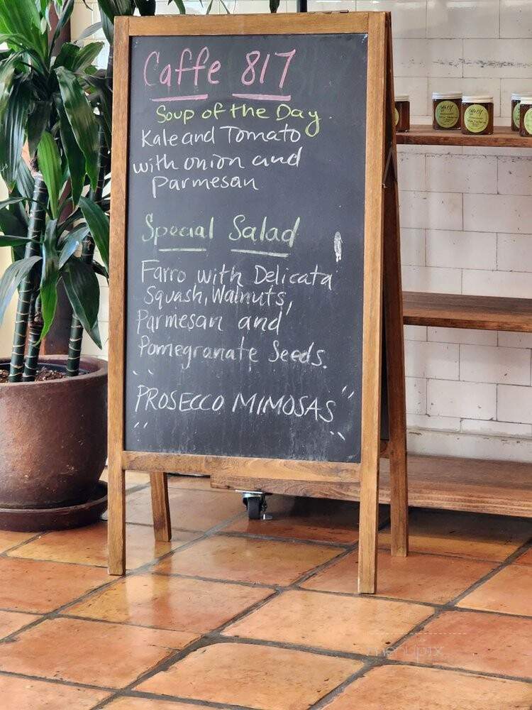 Cafe 817 - Oakland, CA menu_pic