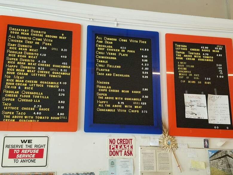 Happy Burrito 2 - Oakland, CA menu_pic