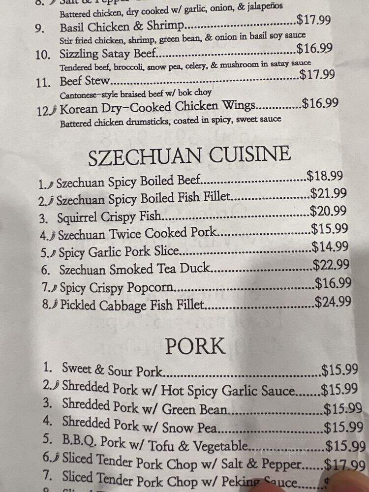 Yan's Garden - San Carlos, CA menu_pic