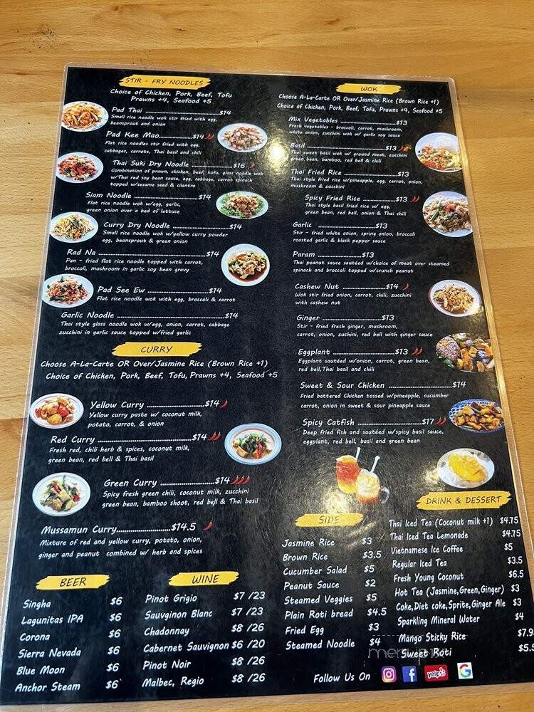 Plearn Thai Kitchen - Berkeley, CA menu_pic