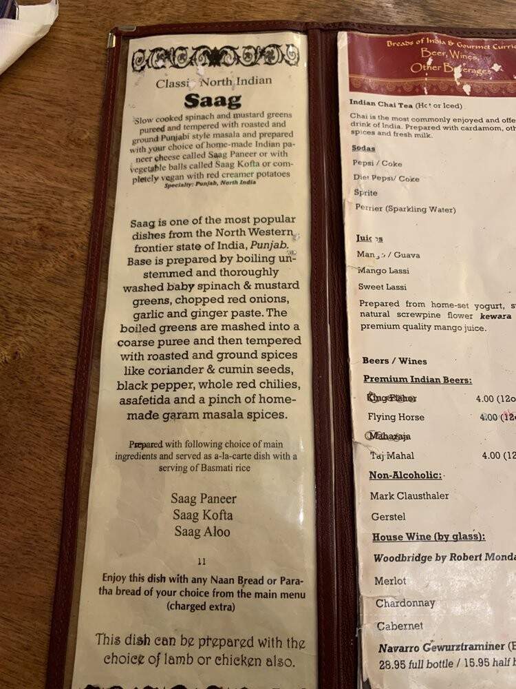 Breads Of India & Gourmet - Berkeley, CA menu_pic