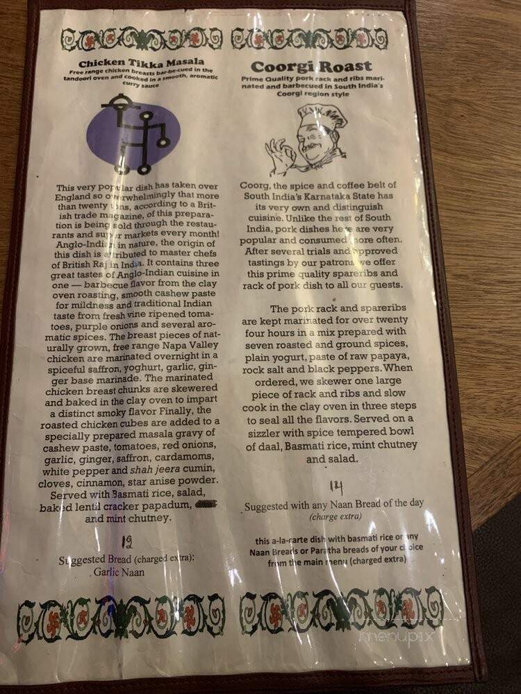 Breads Of India & Gourmet - Berkeley, CA menu_pic