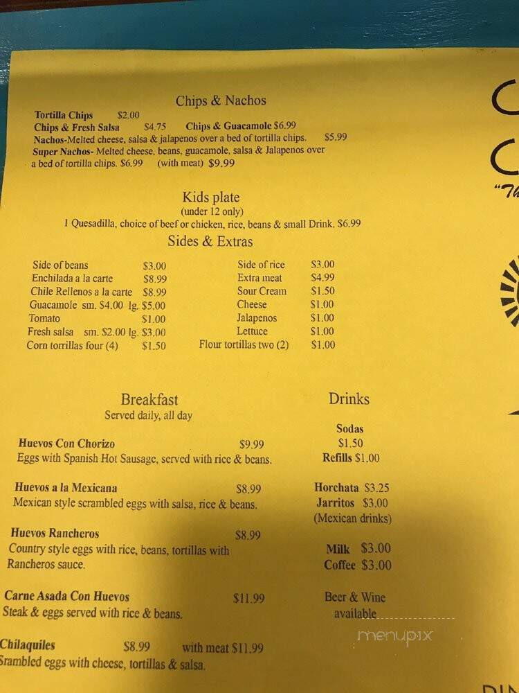 Connie's Cantina - Oakland, CA menu_pic