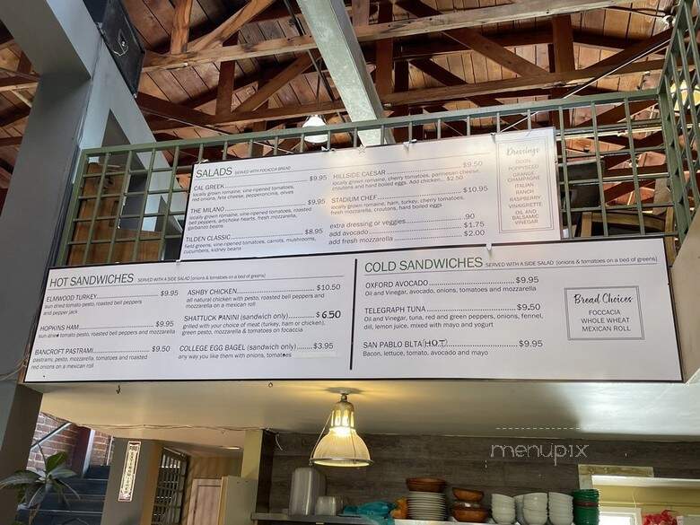 Cafe Milano - Berkeley, CA menu_pic