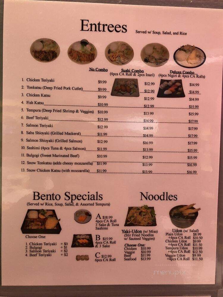 Tako Sushi - Berkeley, CA menu_pic