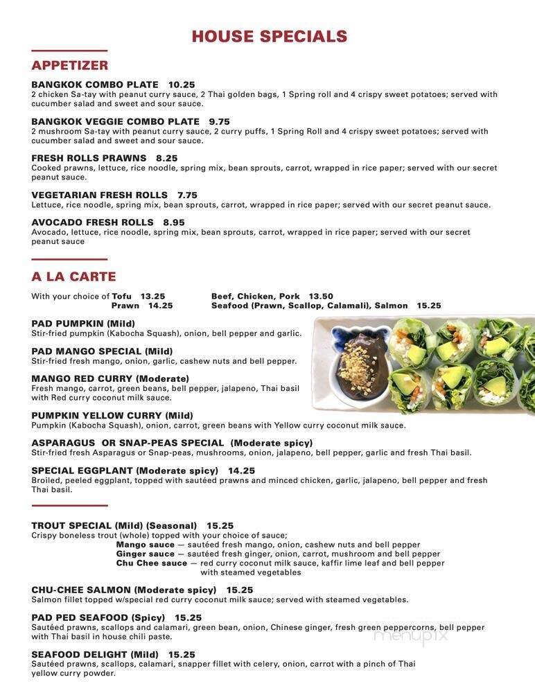 Bangkok Thai Cuisine - Berkeley, CA menu_pic