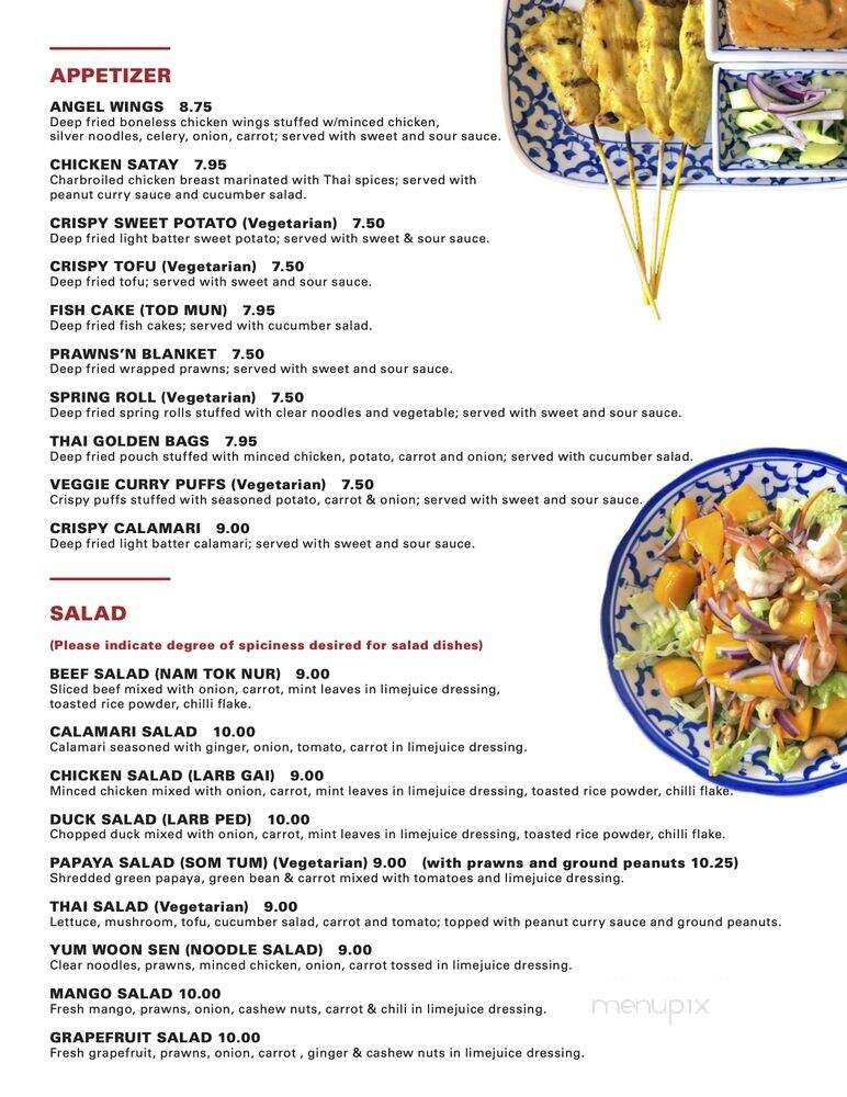 Bangkok Thai Cuisine - Berkeley, CA menu_pic