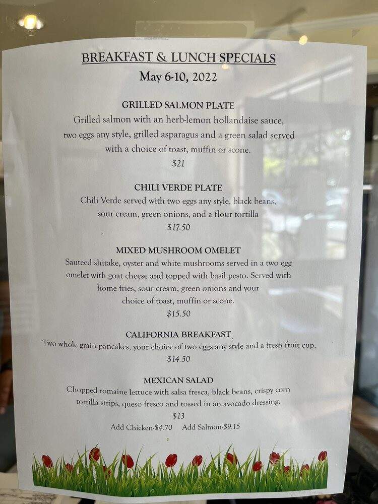 Rick & Ann's Restaurant - Berkeley, CA menu_pic
