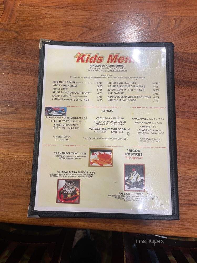Guadalajara Restaurant - Oakland, CA menu_pic