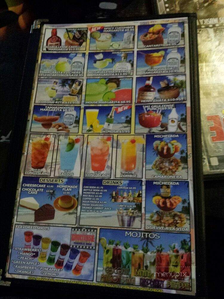 El Grullense Restaurant - Oakland, CA menu_pic