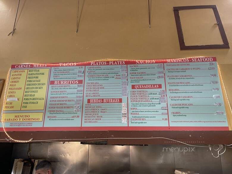Taqueria San Jose - Oakland, CA menu_pic