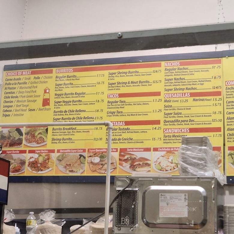 Taqueria El Farolito - Oakland, CA menu_pic