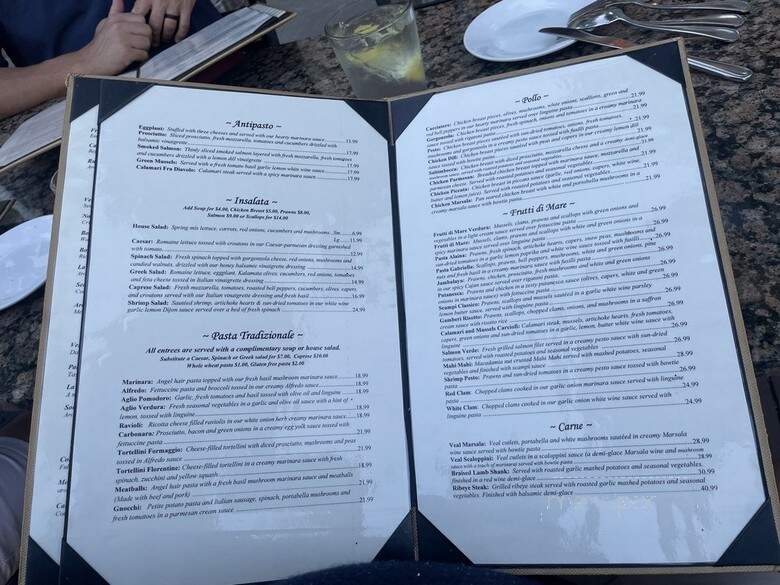 Venticcelos Ristorante - Benicia, CA menu_pic