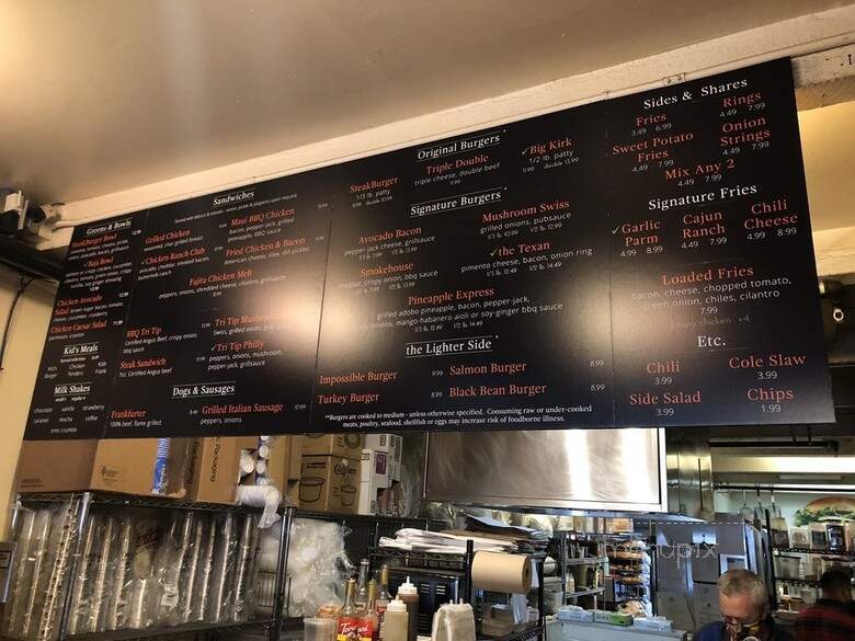 Kirk's Steakburgers - Palo Alto, CA menu_pic