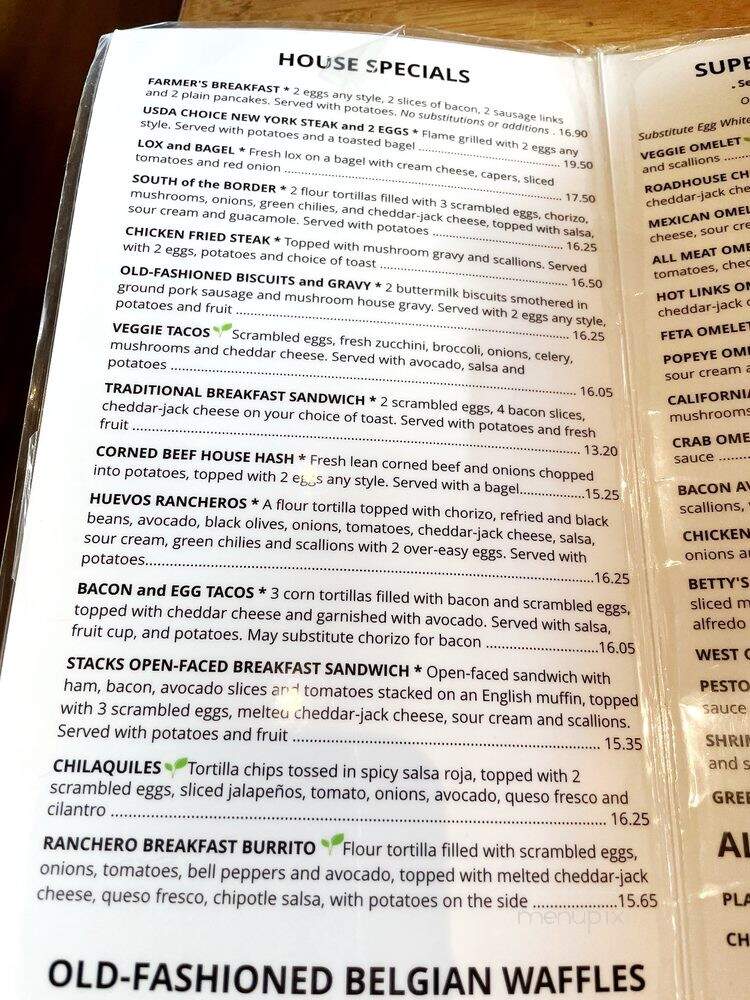 Stacks Restaurant - Redwood City, CA menu_pic