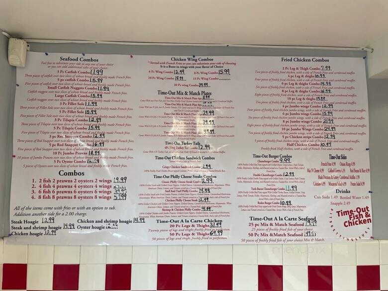 J J's Fish & Chicken - Oakland, CA menu_pic