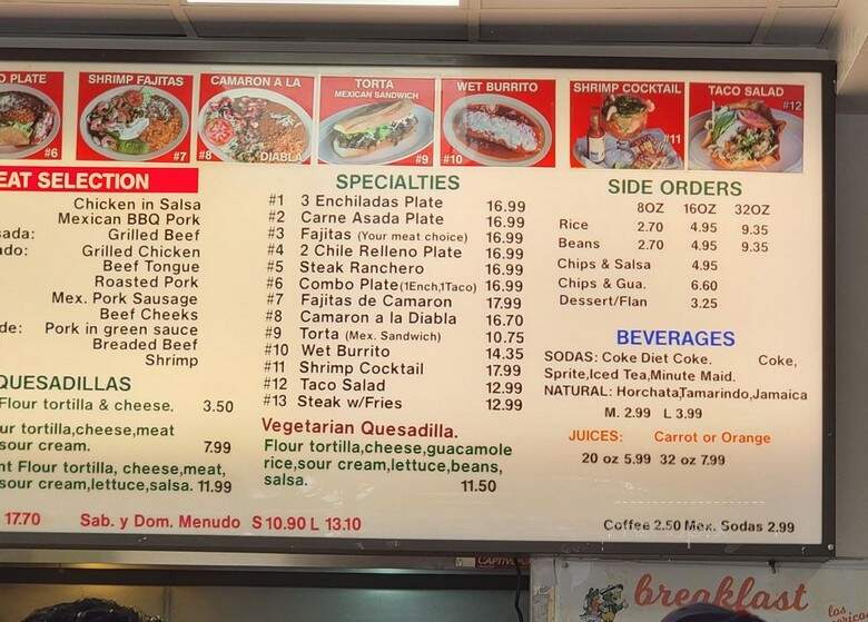 Los Pericos Taqueria - Hayward, CA menu_pic