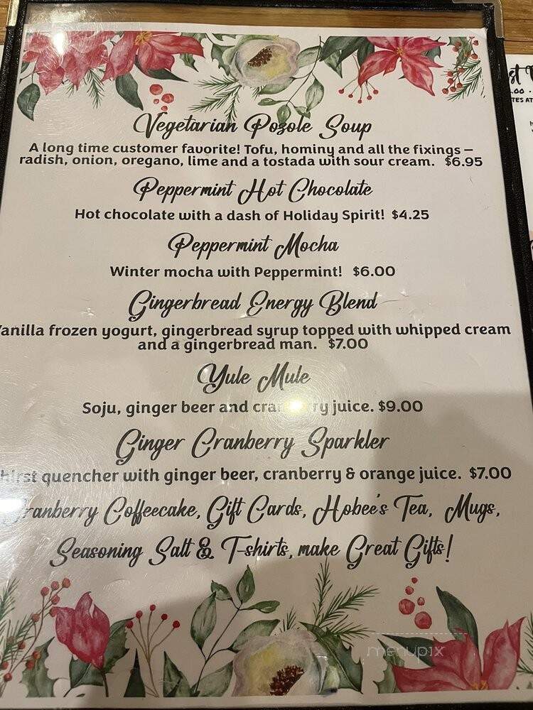 Hobee's Restaurant - Mountain View, CA menu_pic