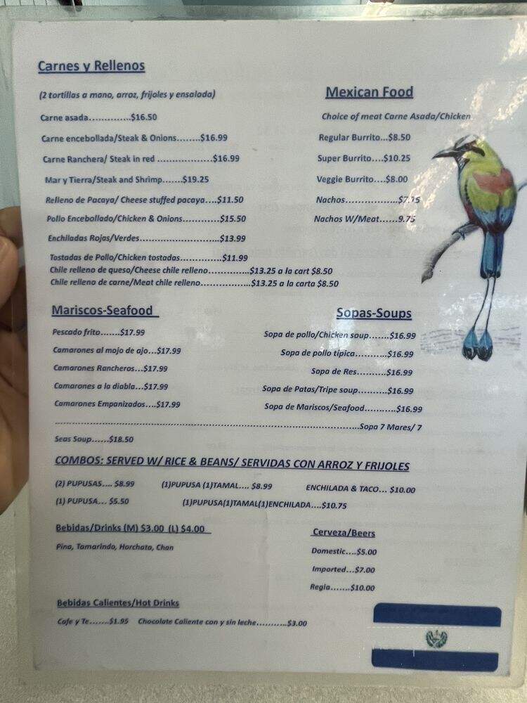 Los Planes De Renderos - Hayward, CA menu_pic