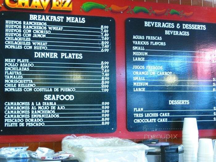 Chavez Supermarket & Taqueria - Hayward, CA menu_pic