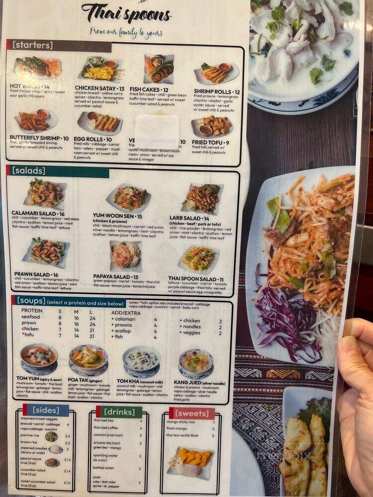 Thai Spoons - Sunnyvale, CA menu_pic