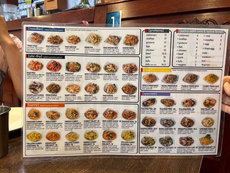 Thai Spoons - Sunnyvale, CA menu_pic