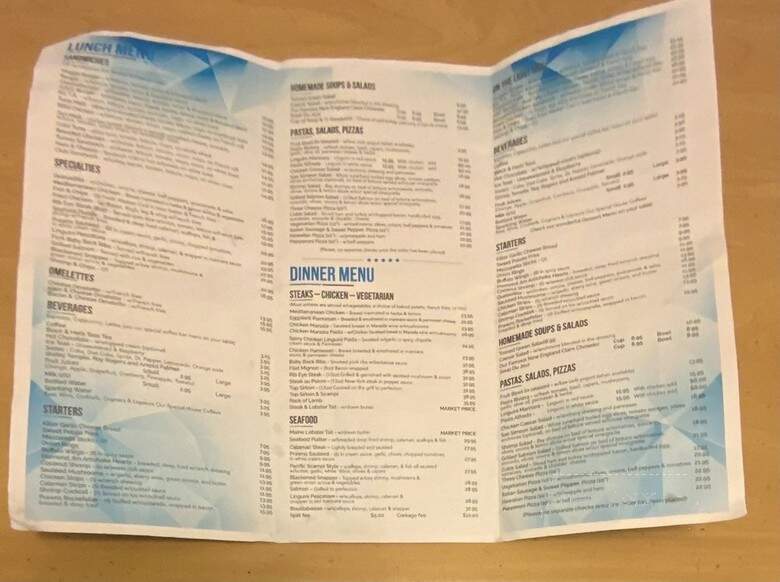 San Simeon Restaurant - San Simeon, CA menu_pic