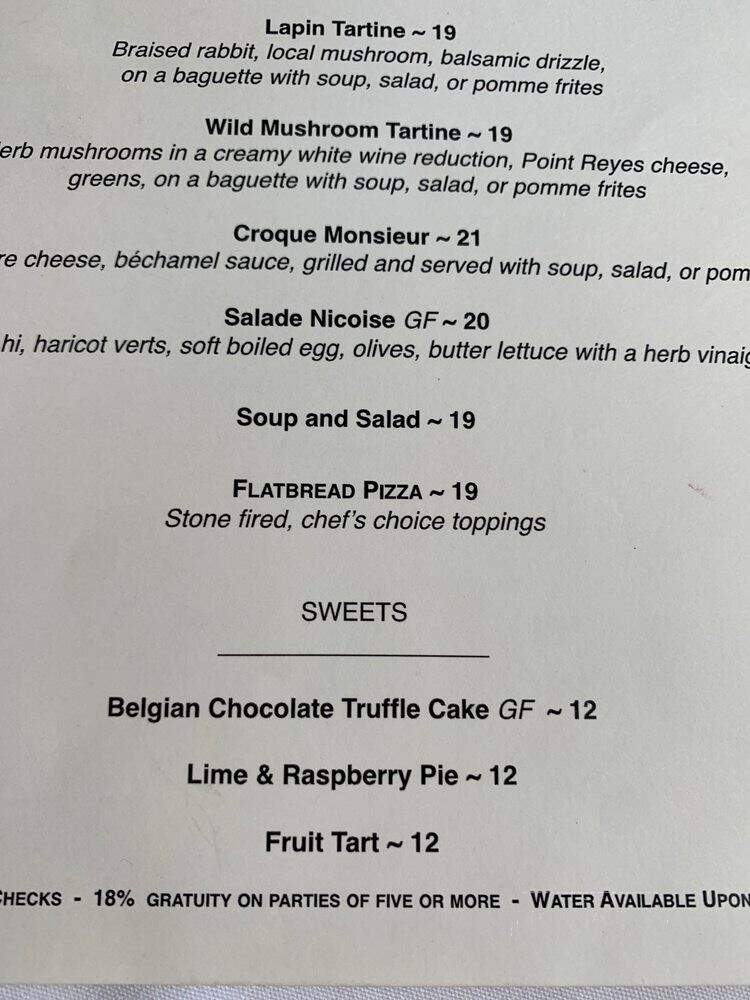 Madeline's - Cambria, CA menu_pic