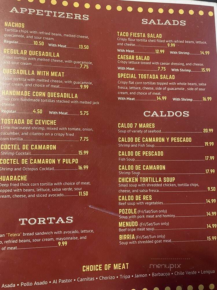 Taqueria El Rodeo - Los Banos, CA menu_pic