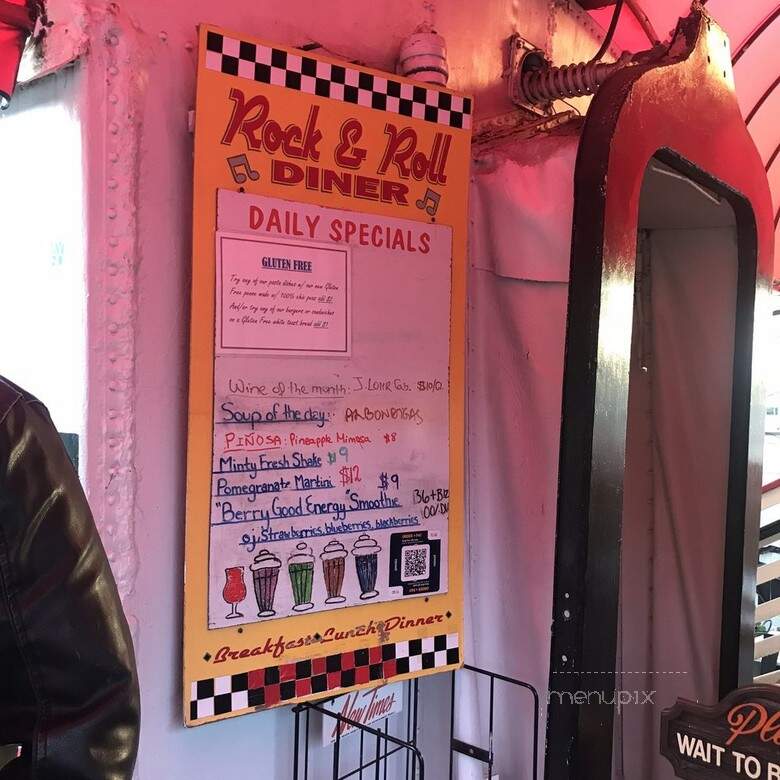 Rock N Roll Diner - Oceano, CA menu_pic