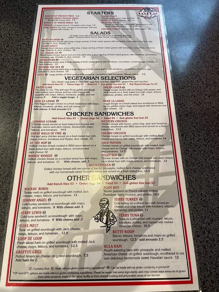 Cool Cat Cafe - San Luis Obispo, CA menu_pic