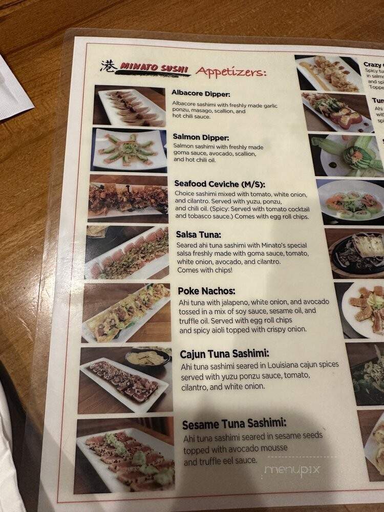 Minato Sushi - Thousand Oaks, CA menu_pic
