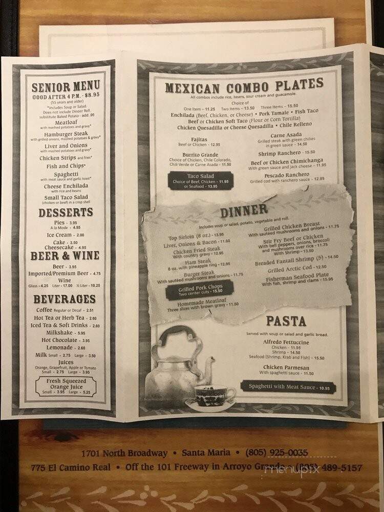Country Kitchen Cafe - Arroyo Grande, CA menu_pic