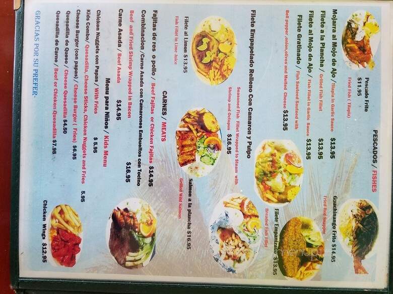 Mariscos Las Palmas - Santa Maria, CA menu_pic