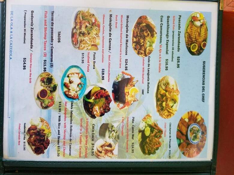 Mariscos Las Palmas - Santa Maria, CA menu_pic