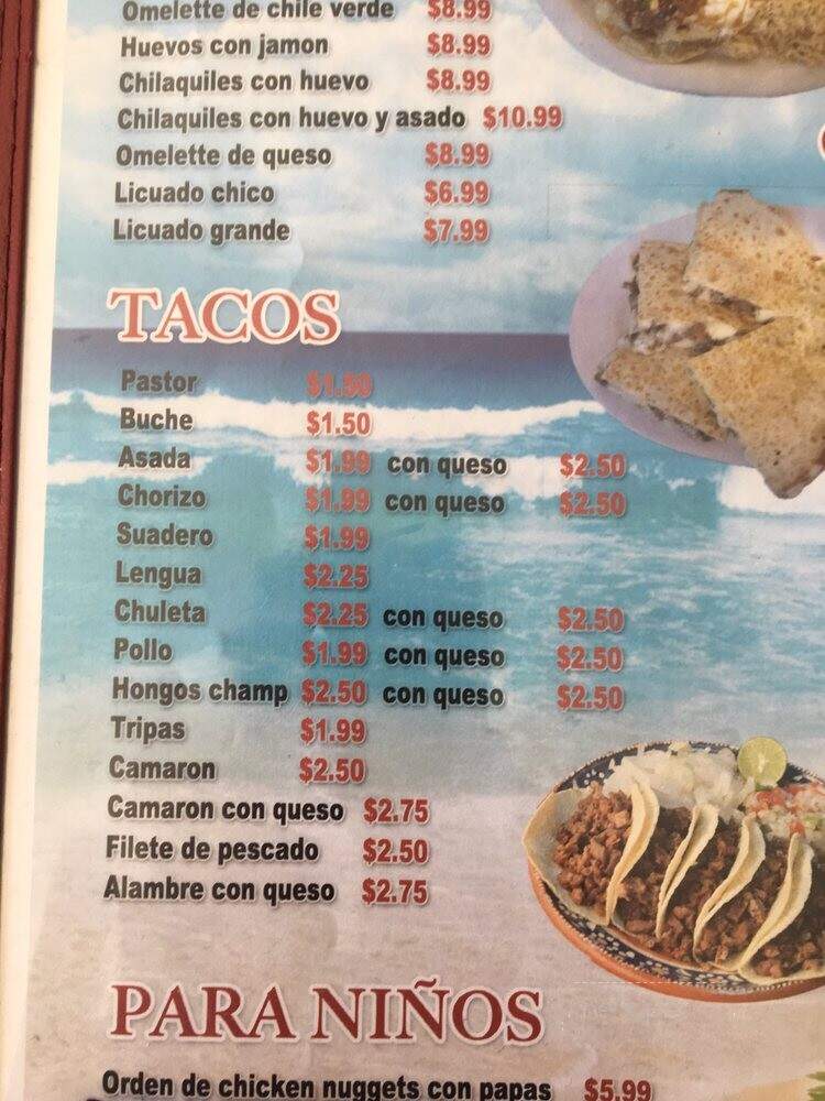 Las Brasas Mexican Food - Santa Maria, CA menu_pic