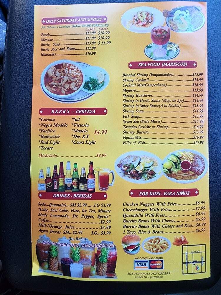 Taqueria La Coqueta - Santa Maria, CA menu_pic