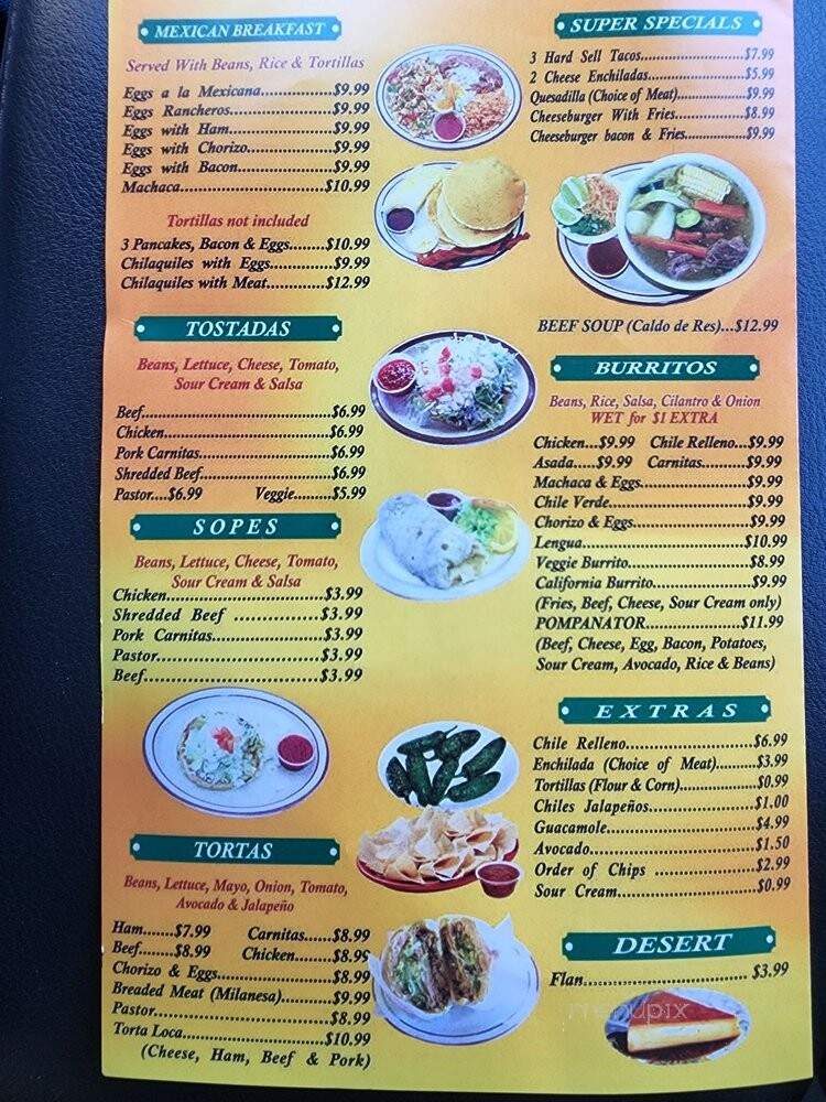 Taqueria La Coqueta - Santa Maria, CA menu_pic