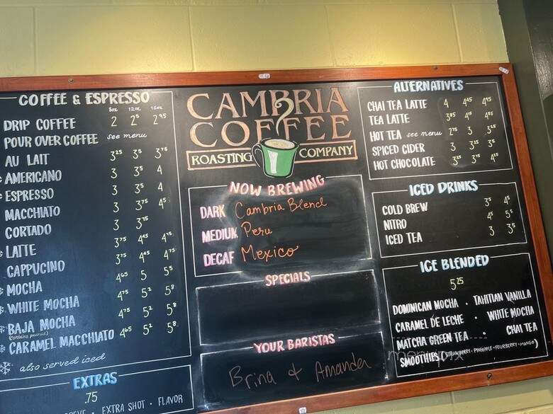 Cambria Coffee Den Roasting Co - Cambria, CA