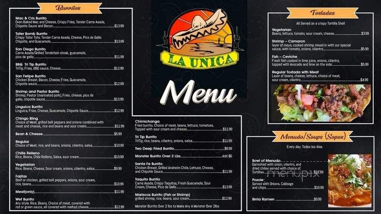 Launica - Santa Maria, CA menu_pic