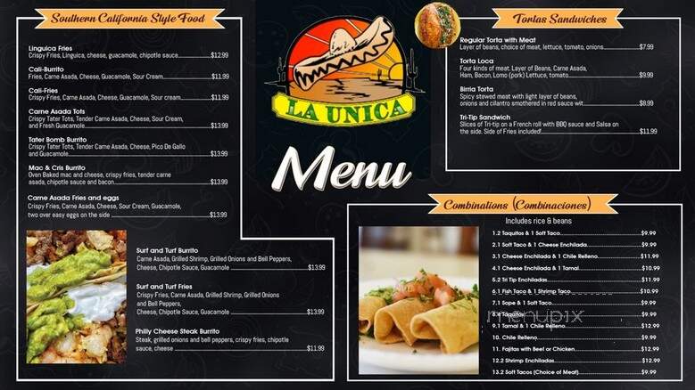 Launica - Santa Maria, CA menu_pic