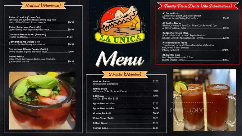 Launica - Santa Maria, CA menu_pic