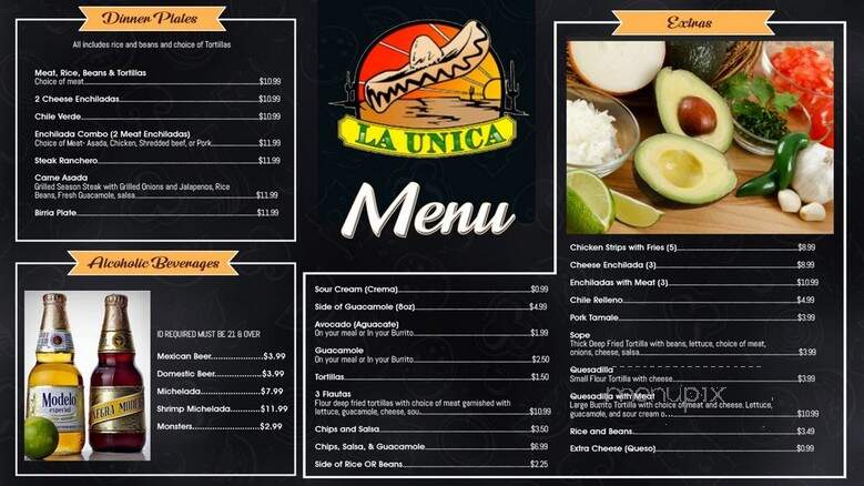 Launica - Santa Maria, CA menu_pic