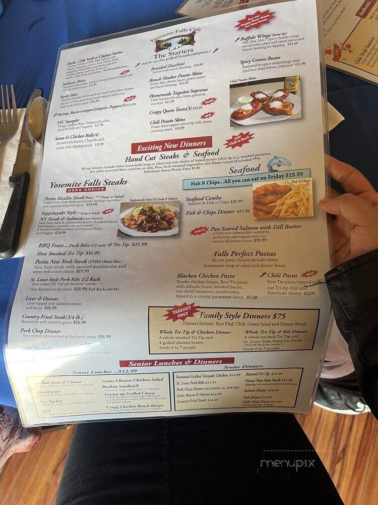 Yosemite Falls Cafe - Fresno, CA menu_pic