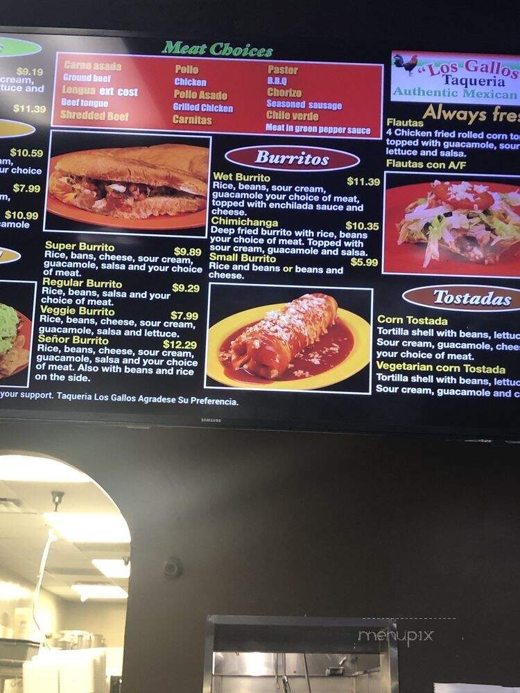 Los Gallos Taqueria - Fresno, CA menu_pic
